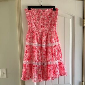 Lilly Pulitzer Strapless Dress Size M NWT